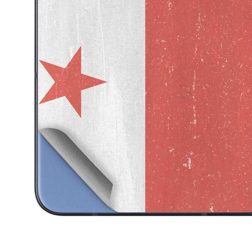 Panama Flag Distressed Galaxy Z Fold5 5G Skin